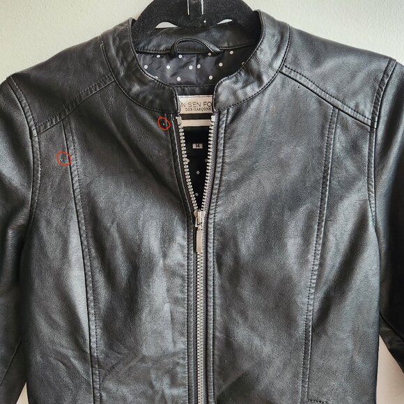 Sz14 On s'en fout des garçons faux-leather jacket (Girls 14) 🇨🇦 - Picture 4 of 10